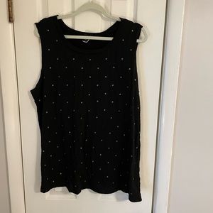 Torrid Black Tank with Metal Detail